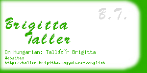 brigitta taller business card